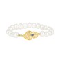 Casa Padrino Armband Herz von Viana Blau aus Vergoldetem Silber