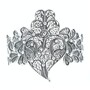 Casa Padrino Armband Herz von Viana XL aus Sterlingsilber