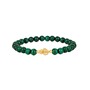 Casa Padrino Armband Herz von Viana aus 19,2Kt Gold mit Malachit