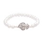 Casa Padrino Armband Herz von Viana aus Sterlingsilber mit Perlen