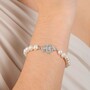 Casa Padrino Armband Herz von Viana aus Sterlingsilber mit Perlen