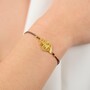 Casa Padrino Armband Herz von Viana aus Vergoldetem Silber mit Kordel