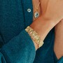Casa Padrino Armband Herzen aus Vergoldetem Silber