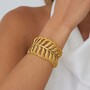 Casa Padrino Armband Palme aus Vergoldetem Silber