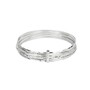 Casa Padrino Armband Sieben Armreife aus Sterlingsilber