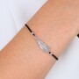 Casa Padrino Armband Unsere Liebe Frau von F�tima aus Sterlingsilber mit Kordel