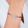 Casa Padrino Armband Unsere Liebe Frau von F�tima aus Sterlingsilber mit Kordel