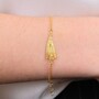 Casa Padrino Armband Unsere Liebe Frau von F�tima aus Vergoldetem Silber