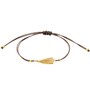 Casa Padrino Armband Unsere Liebe Frau von F�tima aus Vergoldetem Silber mit Kordel