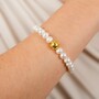Casa Padrino Armband mit Conta de Viana aus Vergoldetem Silber mit Perlen