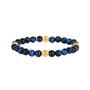 Casa Padrino Armband vier Contas de Viana Blau aus Vergoldetem Silber