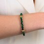 Casa Padrino Armband vier Contas de Viana Gr�n aus Vergoldetem Silber