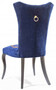Casa Padrino Barock Esszimmer Stuhl Set Royalblau / Gold / Schwarz 50 x 47 x H. 105 cm - K�chen St�hle 6er Set - Barock Esszimmer M�bel