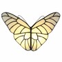 Casa Padrino Art Deco Tiffany LED Wandleuchte Schmetterling Wei� / Schwarz - Tiffany Leuchten
