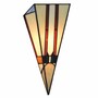 Casa Padrino Art Deco Tiffany Wandleuchte Bunt H. 38 cm - Tiffany Leuchten