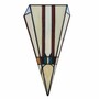 Casa Padrino Art Deco Tiffany Wandleuchte Bunt H. 38 cm - Tiffany Leuchten