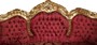 Casa Padrino Barock 3er Sofa Lord Bordeauxrot / Gold 184 x 81 x H. 125 cm - Handgefertigtes Wohnzimmer Sofa mit elegantem Muster - Barock M�bel