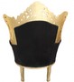 Casa Padrino Barock Antik Stil Wohnzimmer Sessel Al Capone Mod 2 Schwarz / Gold 85 x 65 x H. 127 cm - Limited Edition