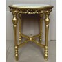 Casa Padrino Barock Beistelltisch Gold / Grau  60 x H. 72 cm - Barock M�bel