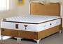 Casa Padrino Barock Bett mit Matratze Gold / Wei� - Edles Doppelbett im Barockstil - Schlafzimmerm�bel 