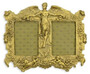 Casa Padrino Barock Doppel Wand Bilderrahmen Engel Gold 32,3 x H. 26,8 cm - Antik Stil Bilderrahmen - Barock Wanddeko - Deko Accessoires im Barockstil - Barock Interior 