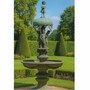 Casa Padrino Barock Bronze Springbrunnen Antik Gr�n H. 290 cm - Barock Garten Deko 