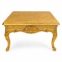 Casa Padrino Barock Couchtisch Gold 80 cm - Quadratischer Barockstil Wohnzimmertisch - Barock Wohnzimmer M�bel - Antik Stil M�bel