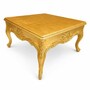 Casa Padrino Barock Couchtisch Gold 80 cm - Quadratischer Barockstil Wohnzimmertisch - Barock Wohnzimmer M�bel - Antik Stil M�bel