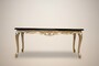Casa Padrino Barock Couchtisch Pomp��s by Harald Gl��ckler aus Buchenholz Schwarz / Gold 121 x 66 x 47 cm