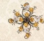 Casa Padrino Barock Deckenleuchte  65 x T. 20 cm 4-flammig - Handgefertigte Leuchte aus Italien - Barock Leuchten 