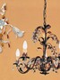 Casa Padrino Barock Deckenleuchte Antikwei�  58 x T. 40 cm 6-flammig - Handgefertigte Leuchte aus Italien - Barock Leuchten 