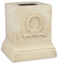 Casa Padrino Barock Deko Sockel Wei� 17,1 x 17,1 x H. 19,8 cm - Gusseisen Sockel im Barockstil - Barock Deko Accessoires 