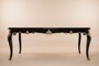 Casa Padrino Barock Esstisch Pomp��s von Harald Gl��ckler, Schwarz / Gold, 200 x 90 x 80 cm