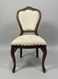 Casa Padrino Barock Esszimmerstuhl Creme / Braun H. 102 cm - Handgefertigter Stuhl mit Ziern�geln - Ausstellungsst�ck