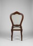 Casa Padrino Barock Esszimmerstuhl Creme / Braun H. 102 cm - Handgefertigter Stuhl mit Ziern�geln - Ausstellungsst�ck