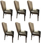Casa Padrino Luxus Barock Esszimmerstuhl Set Gold / Schwarz - K�chen St�hle 6er Set - Barock Esszimmer M�bel - Edel & Prunkvoll