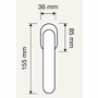 Casa Padrino Barock Fensterklinke Franz�sisches Gold 3,6 x 15,5 cm - Prunkvoller Messing Fenstergriff - Barock Deko Accessoires - Made in Italy