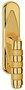 Casa Padrino Luxus Messing Fensterklinken Set Gold 4 x H. 18,5 cm - Luxus Qualit�t - Made in Italy