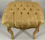 Casa Padrino Barock Hocker Gold Muster / Gold - Handgefertigter Antik Stil Fu�hocker im Barockstil - Barockstil Wohnzimmer M�bel