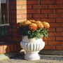 Casa Padrino Barock Blumentopf Wei� H. 41 cm - Barockstil Garten Deko