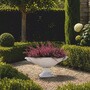Casa Padrino Barock Garten Deko Blumentopf Wei� 64 cm - Barockstil Pflanzentopf