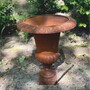 Casa Padrino Barock Gusseisen Blumentopf Rost H. 62 cm - Barockstil Garten Deko