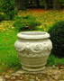 Casa Padrino Barock Garten Deko Blumentopf Grau  59 x H. 66 cm - Prunkvoller Pflanzentopf im Barockstil - Barock Garten & Terrassen Deko Accessoires