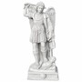 Casa Padrino Barock Garten Deko Skulptur Erzengel Grau H. 98 cm - Elegante Garten Figur - Barock Garten Skulpturen