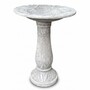 Casa Padrino Barock Garten Deko Vogeltr�nke Hellgrau / Grau  56 x H. 73 cm - Garten Accessoires 