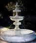 Casa Padrino Barock Springbrunnen Wei�  240 x H. 220 cm - Prunkvoller Barock Brunnen - Gartendeko 