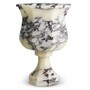Casa Padrino Luxus Barock Marmor Vase Wei� H. 35,5 cm - Barock Deko Accessoires