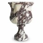 Casa Padrino Luxus Barock Marmor Vase Wei� H. 35,5 cm - Barock Deko Accessoires