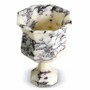 Casa Padrino Luxus Barock Marmor Vase Wei� H. 35,5 cm - Barock Deko Accessoires