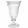 Casa Padrino Luxus Barock Deko Vase H. 45 cm - Runde Glasvase - Barockstil Blumenvase - Barock Deko Accessoires